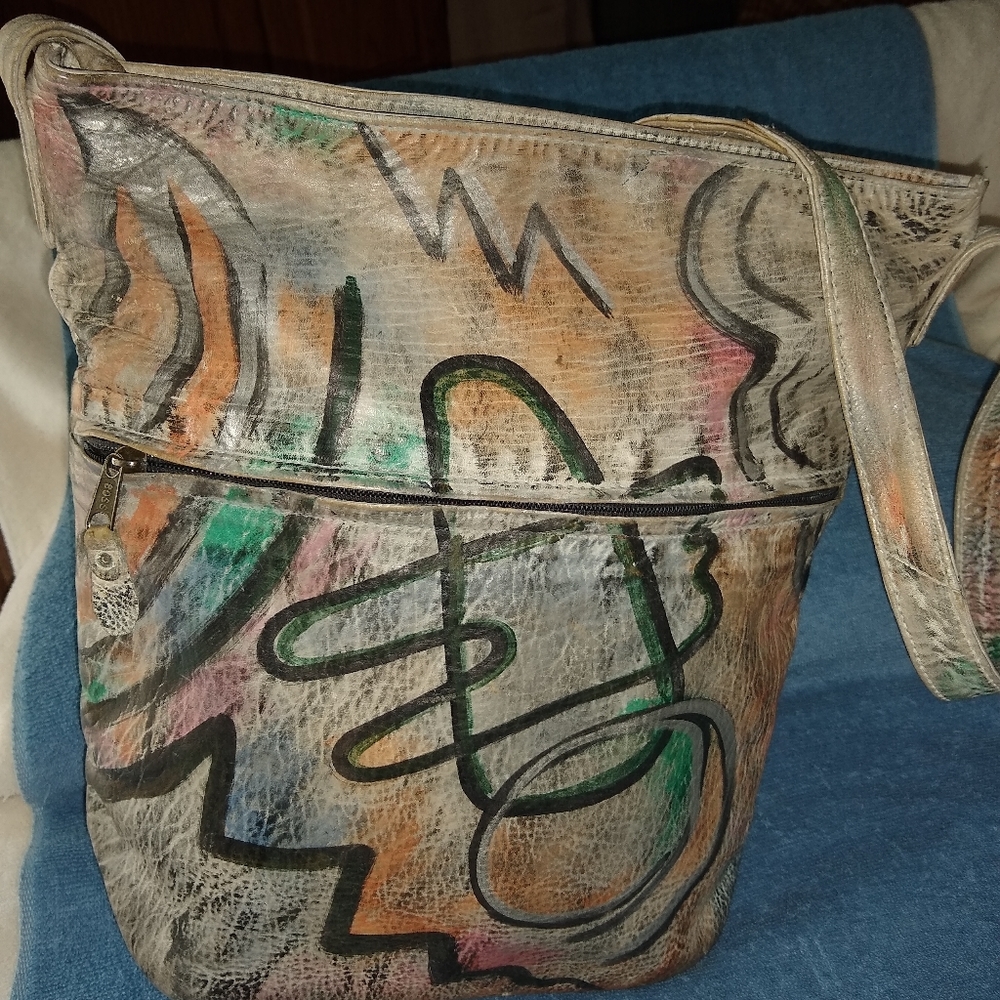 Vintage Botary handpainted shoulder bag.